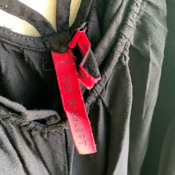 Love Scarlett Black Loose Relax Fit Jumpsuit Crop - Picture 7 of 10